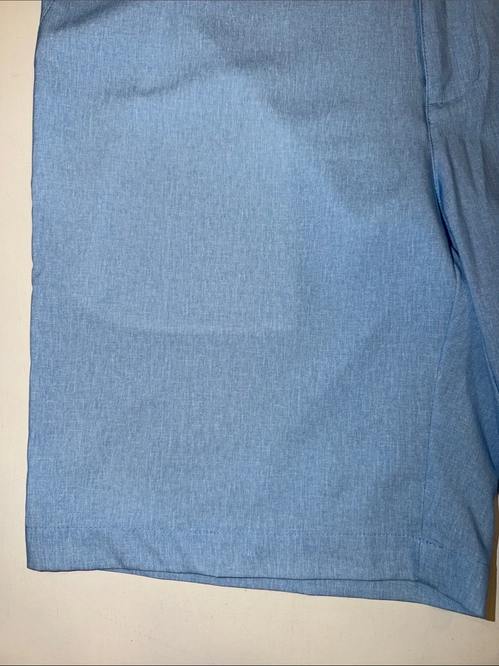 Roundtree & Yorke Light Blue Flat-Front Performance Shorts